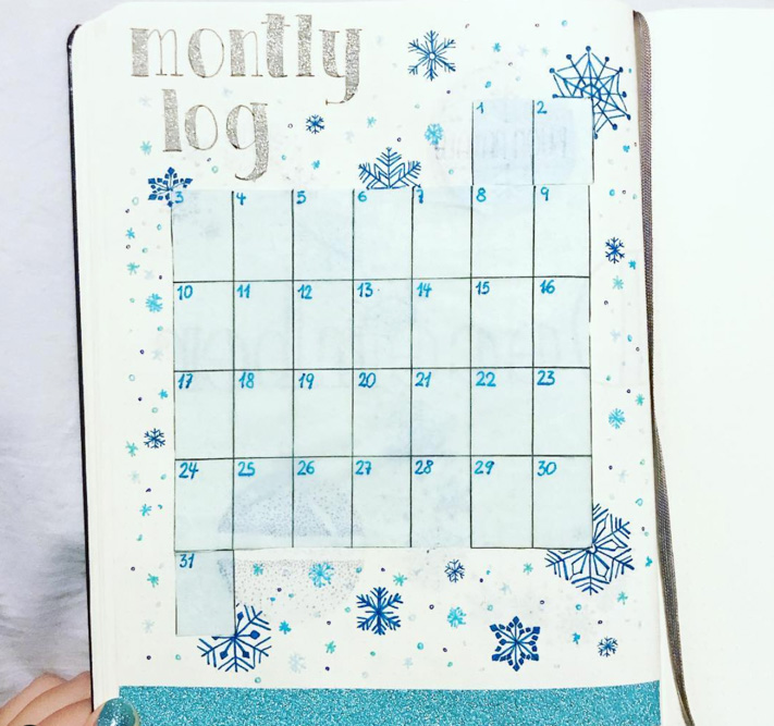 Monthly spread ideas for Festive season