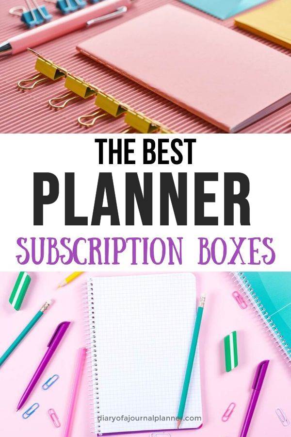 Planner subscription boxes stationery