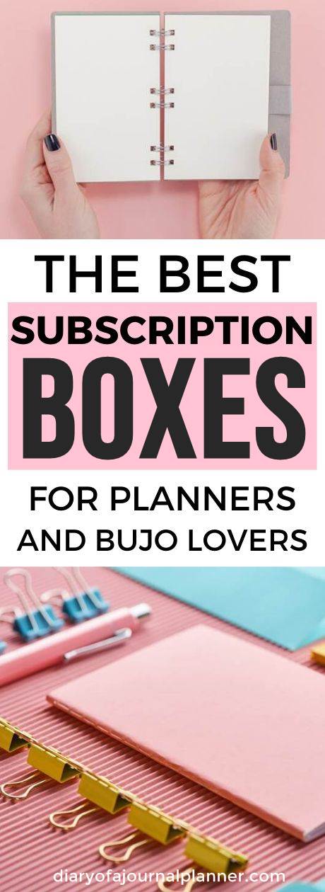 monthly subscription boxes planner