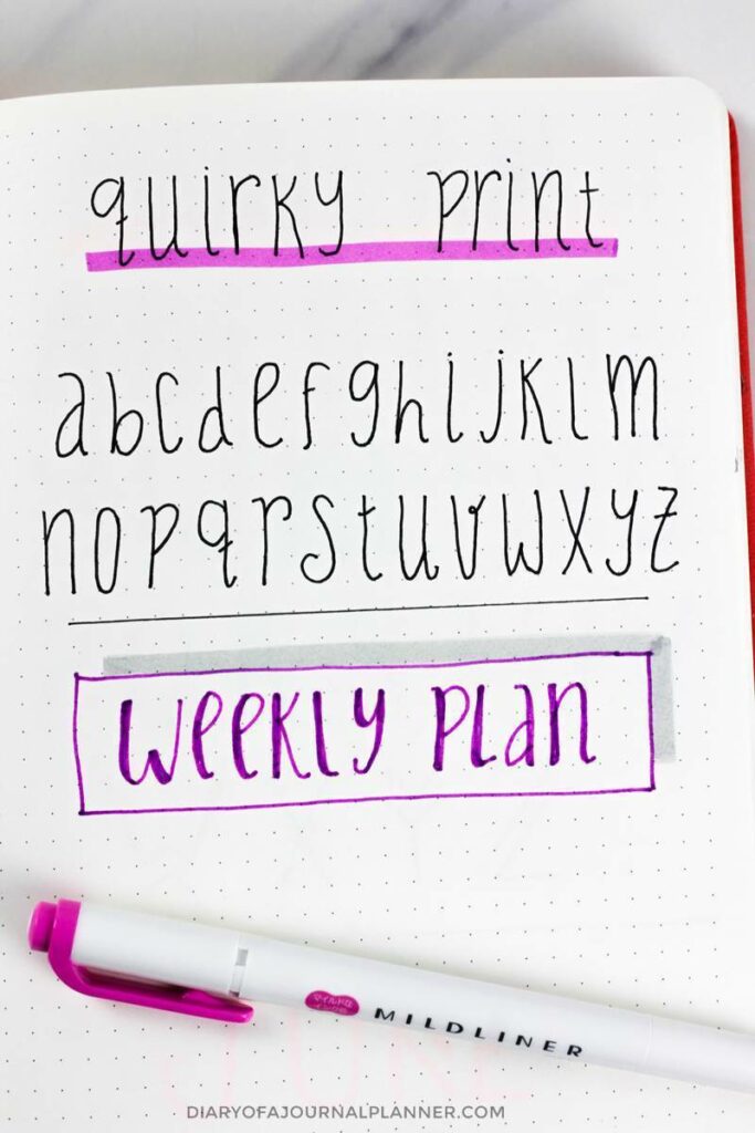 Bullet Journal Fonts (14 Fonts For Bullet Journal You Need To Try!)