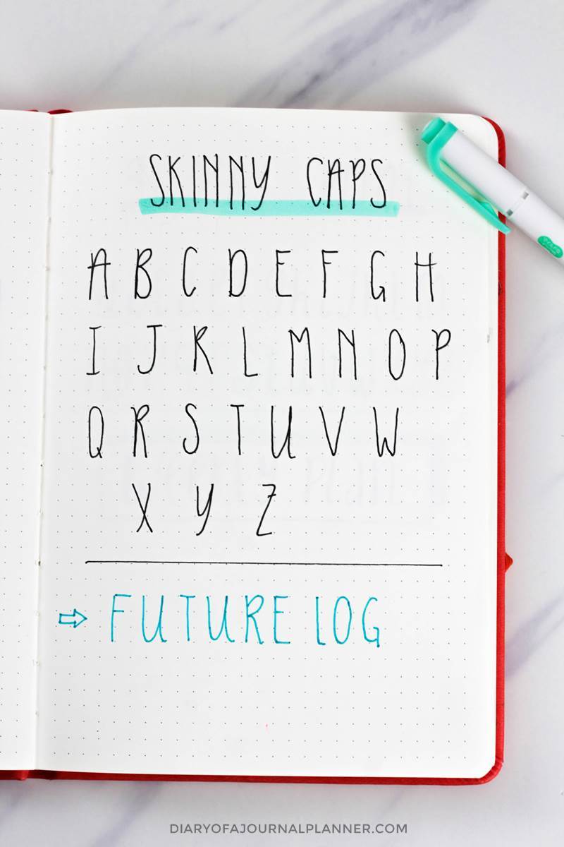 Bullet Journal Fonts 14 Fonts For Bullet Journal You Need To Try