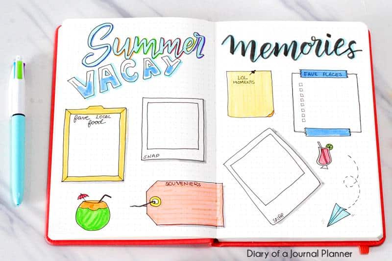Cute summer doodles to draw