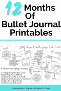 Mandala Bullet Journal Theme Ideas With Printables