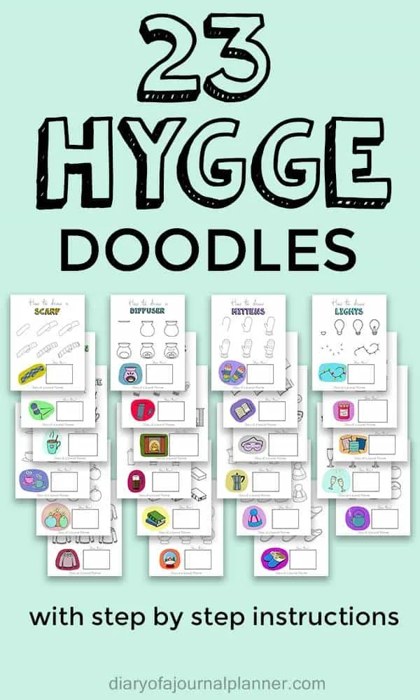 How to draw Hygge doodles 