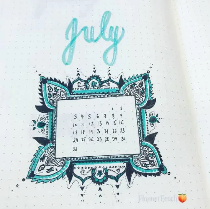 June 11-17 in my Mandala (BuJo) Journal.. •