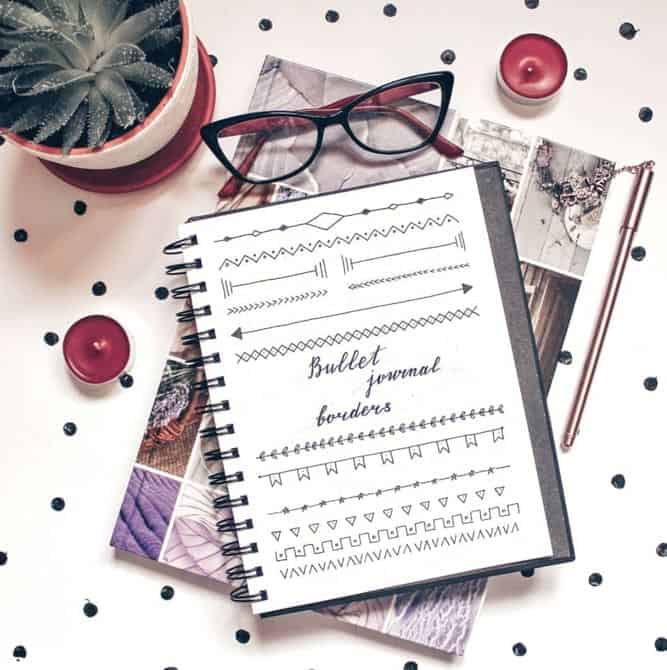 Easy bullet journal border