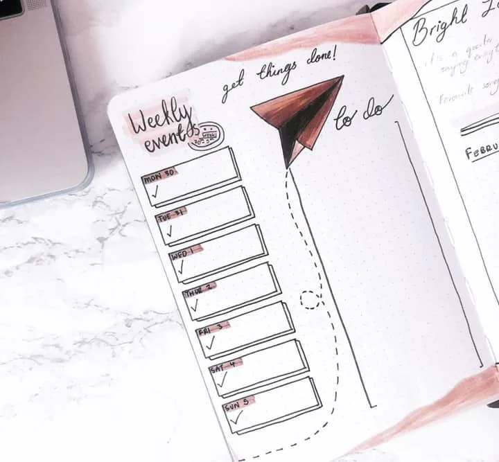 Get Organized With A Bullet Journal To Do List