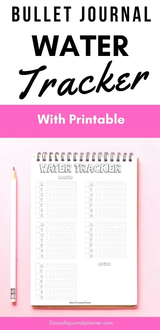 Water Tracker Bullet Journal 