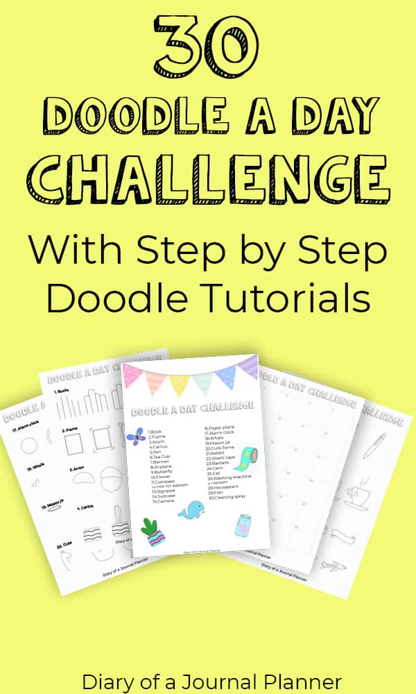 Fun Doodle Challenge For 30 Days With Free Printables