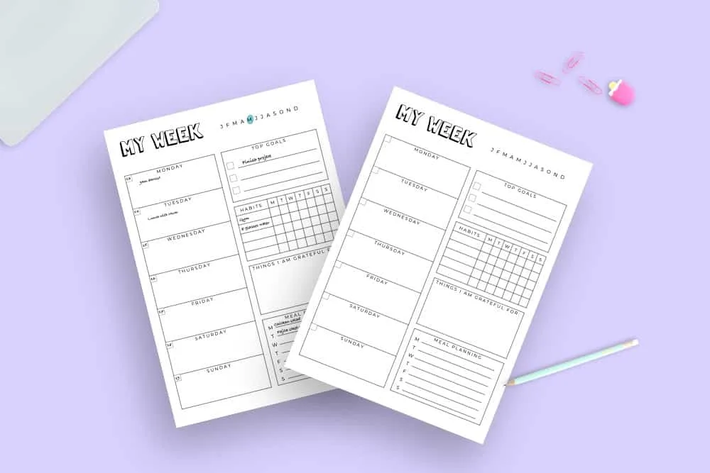 25 Gorgeous and Easy Bullet Journal Weekly Spread Ideas for 2024