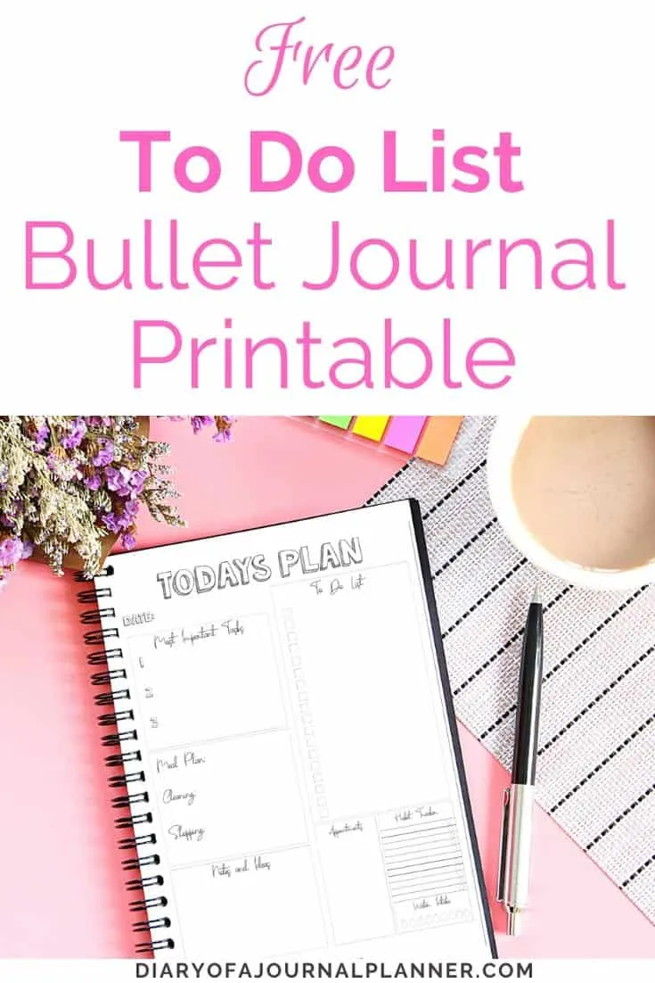 Get Organized With A Bullet Journal To Do List