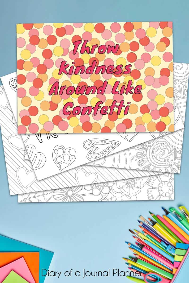 Motivational quote coloring pages