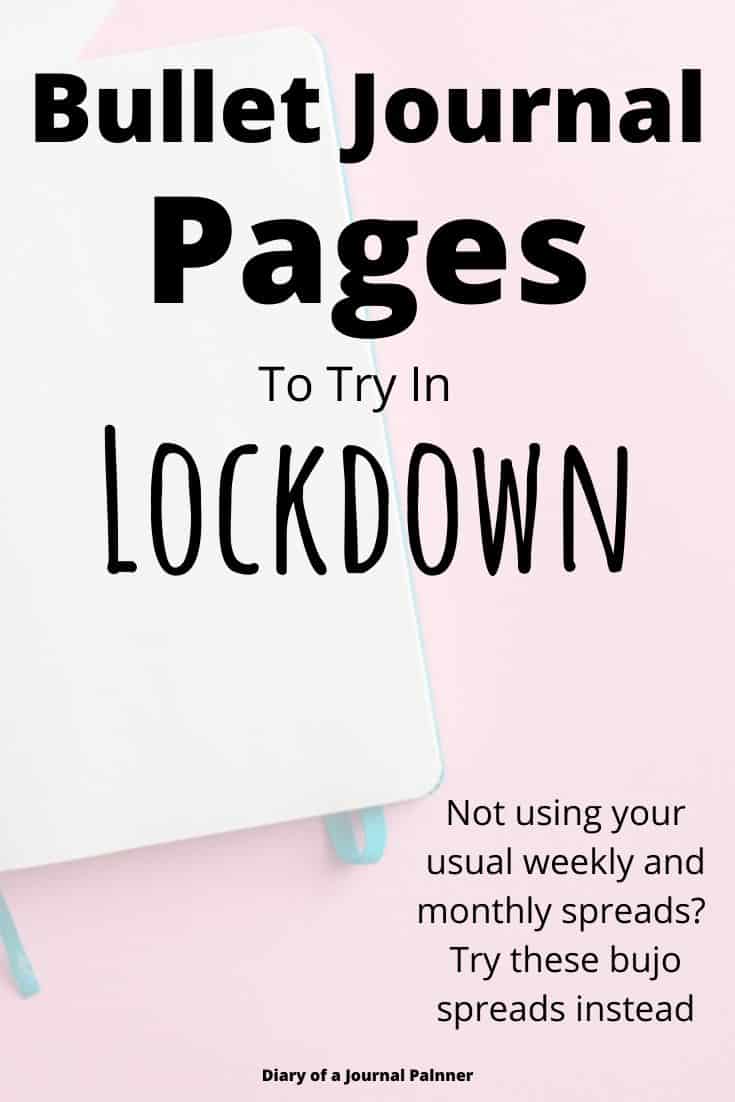 Bujo Pages To Try During Lockdown