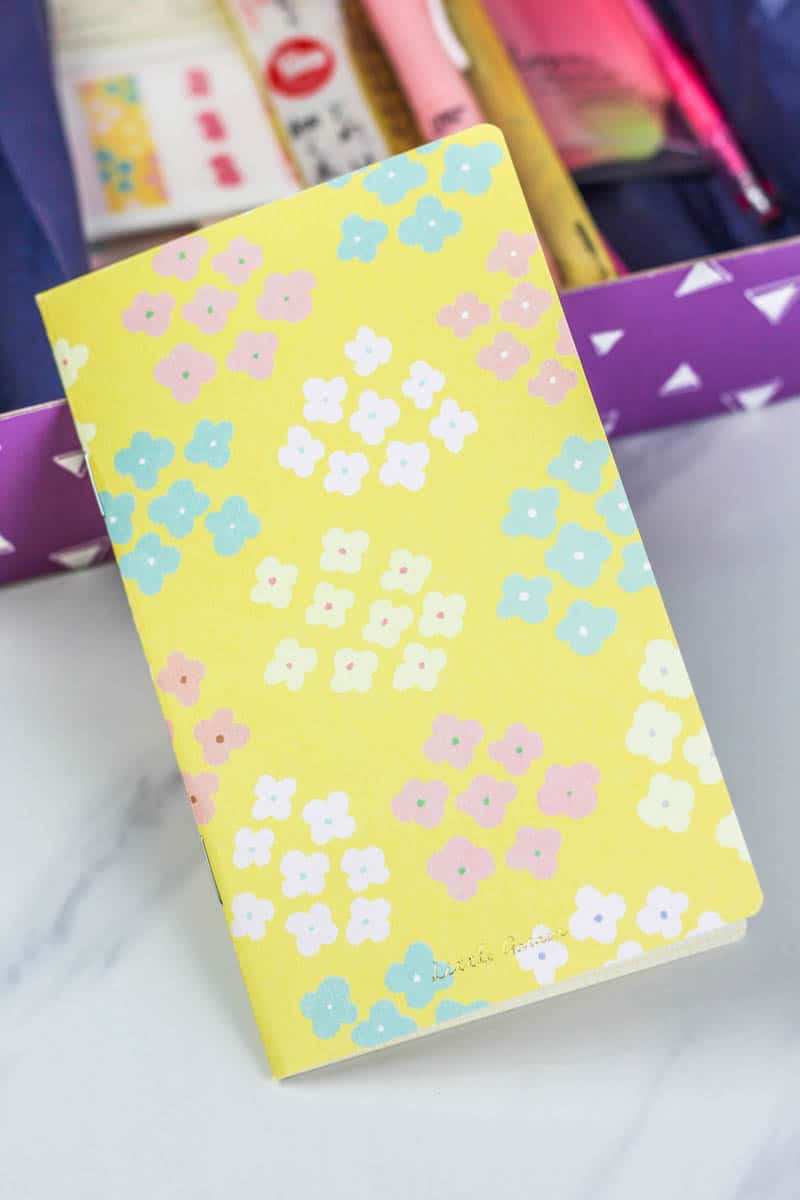 Notebook inside zenpop stationery box