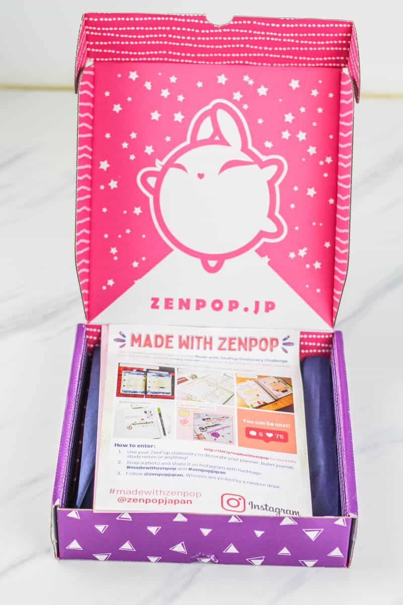 Unboxing ZenPop Box Mars - Papeterie Japonaise - Kawaï 