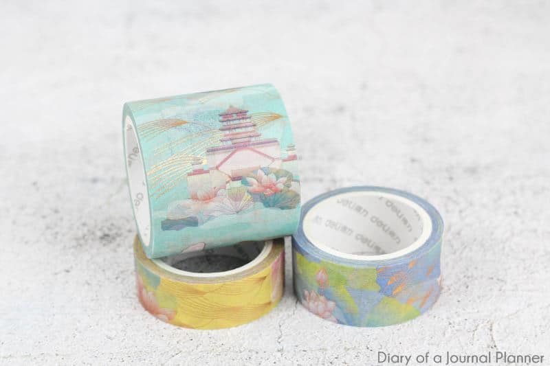 lotus crane washi