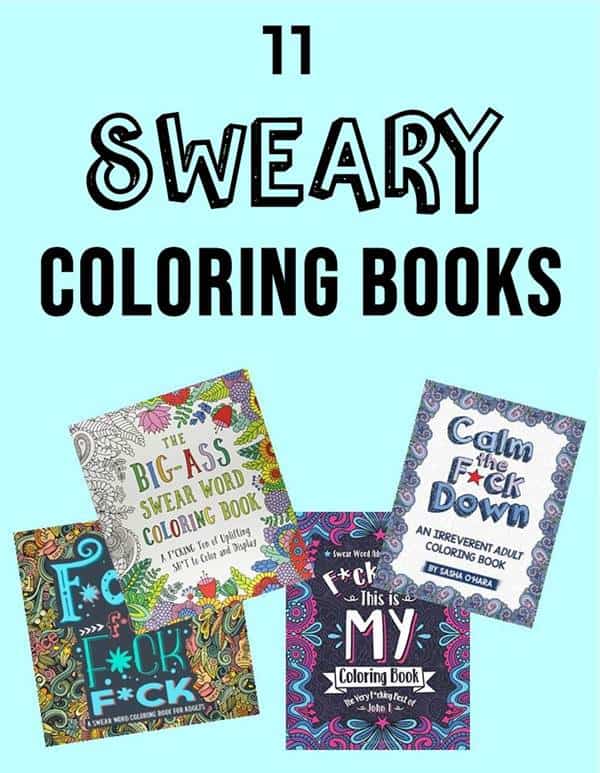 Sweary words coloring pages