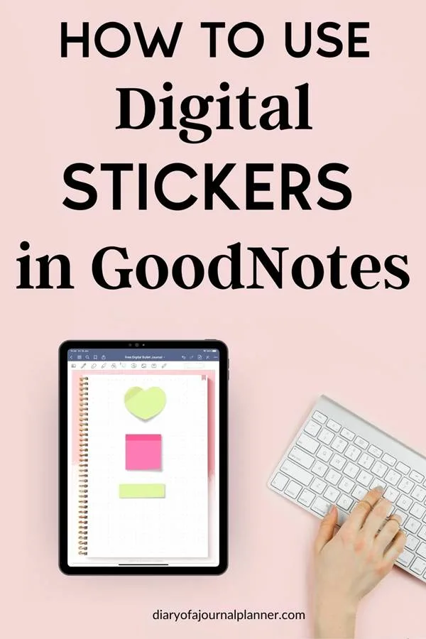 How to use digital stickers in Goodnotes