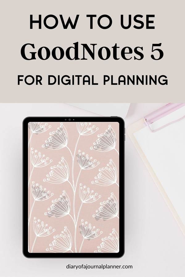How to use goodnotes as a planner