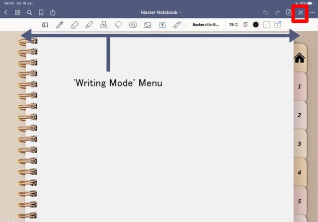 how to use goodnotes presentation mode