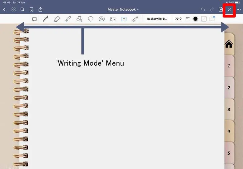 Goodnotes writing features