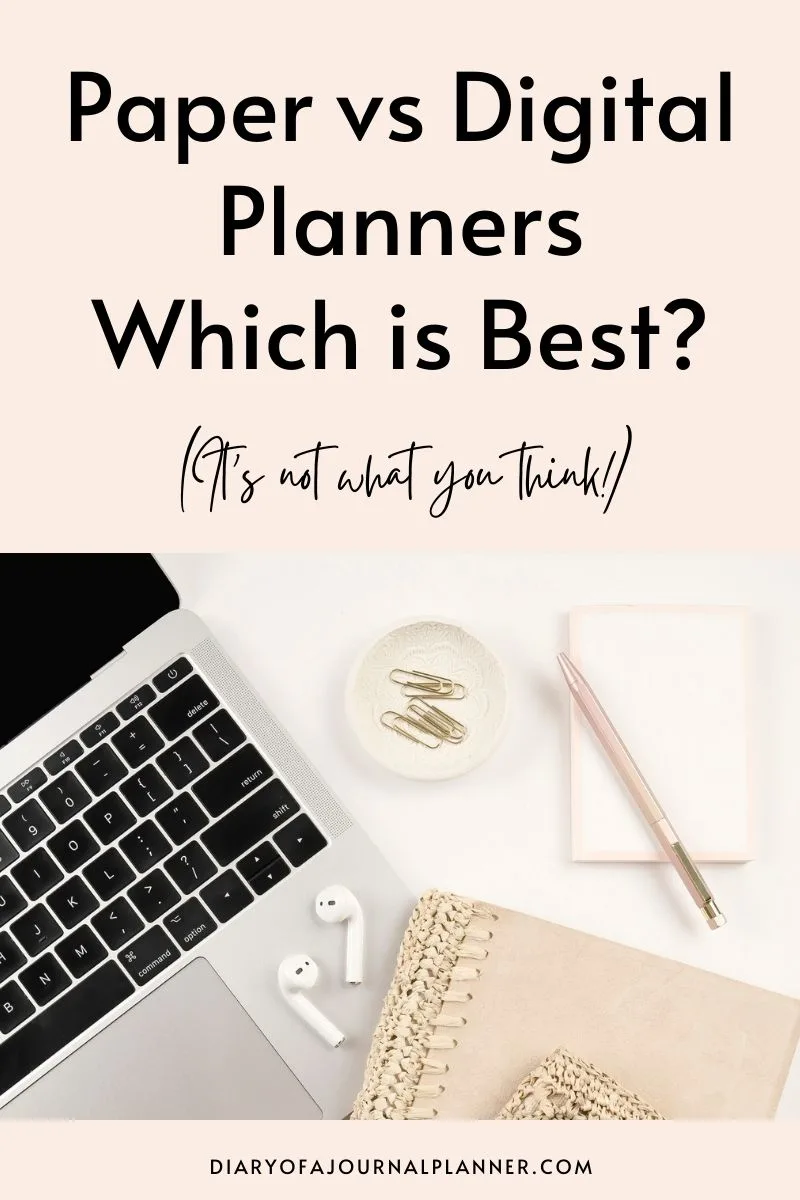 Pinterest image for paper planning or digital planning
