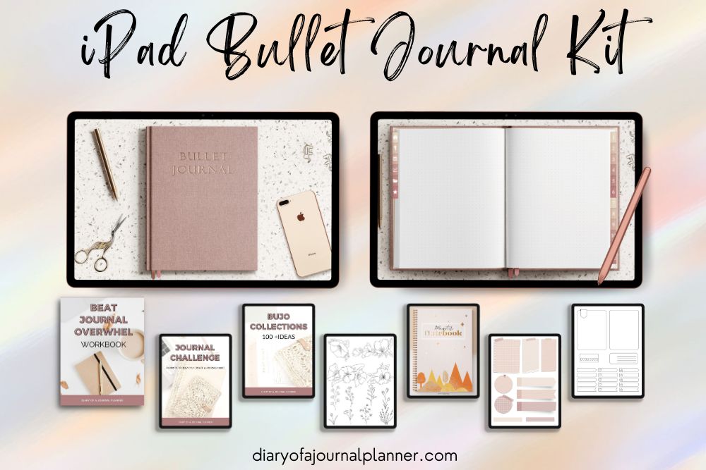 Digital Bullet Journal Template for iPad