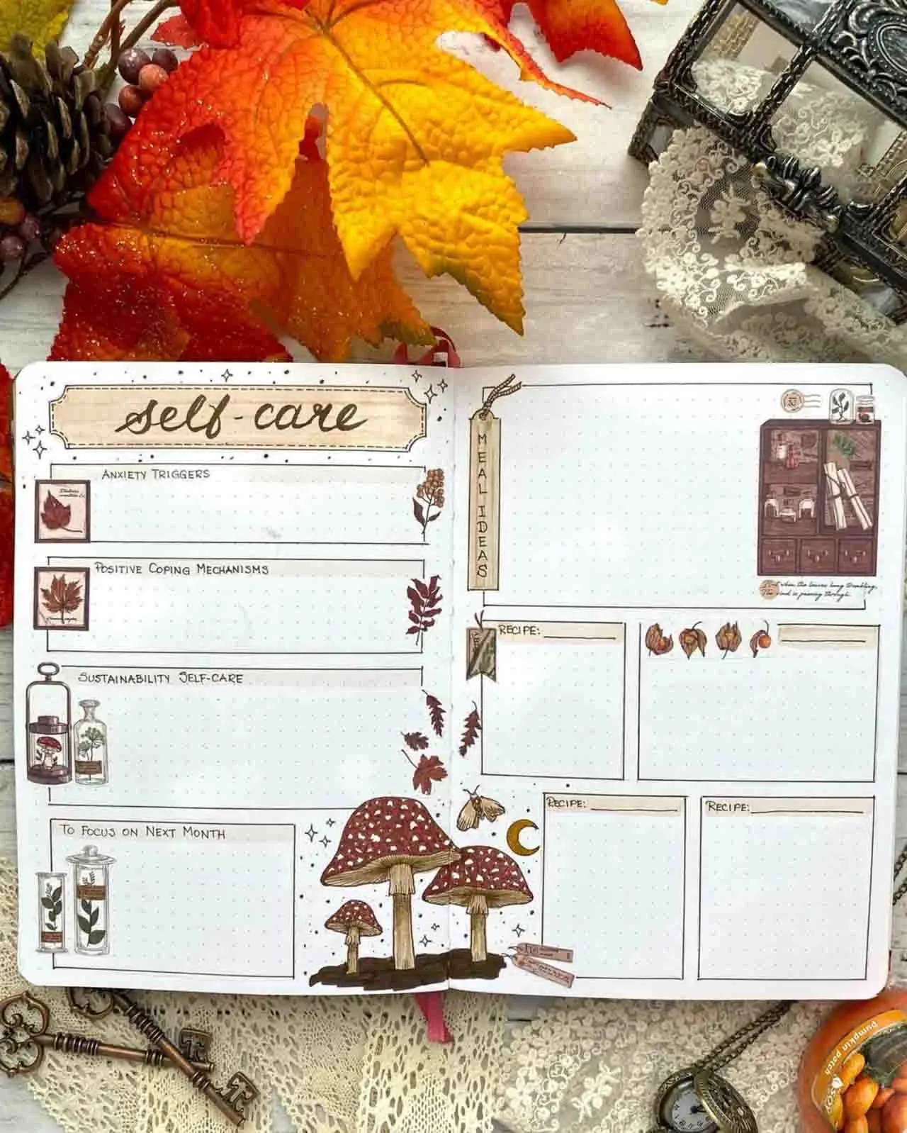 September Bullet Journal Theme MADE EASY! (Sticker Hack)