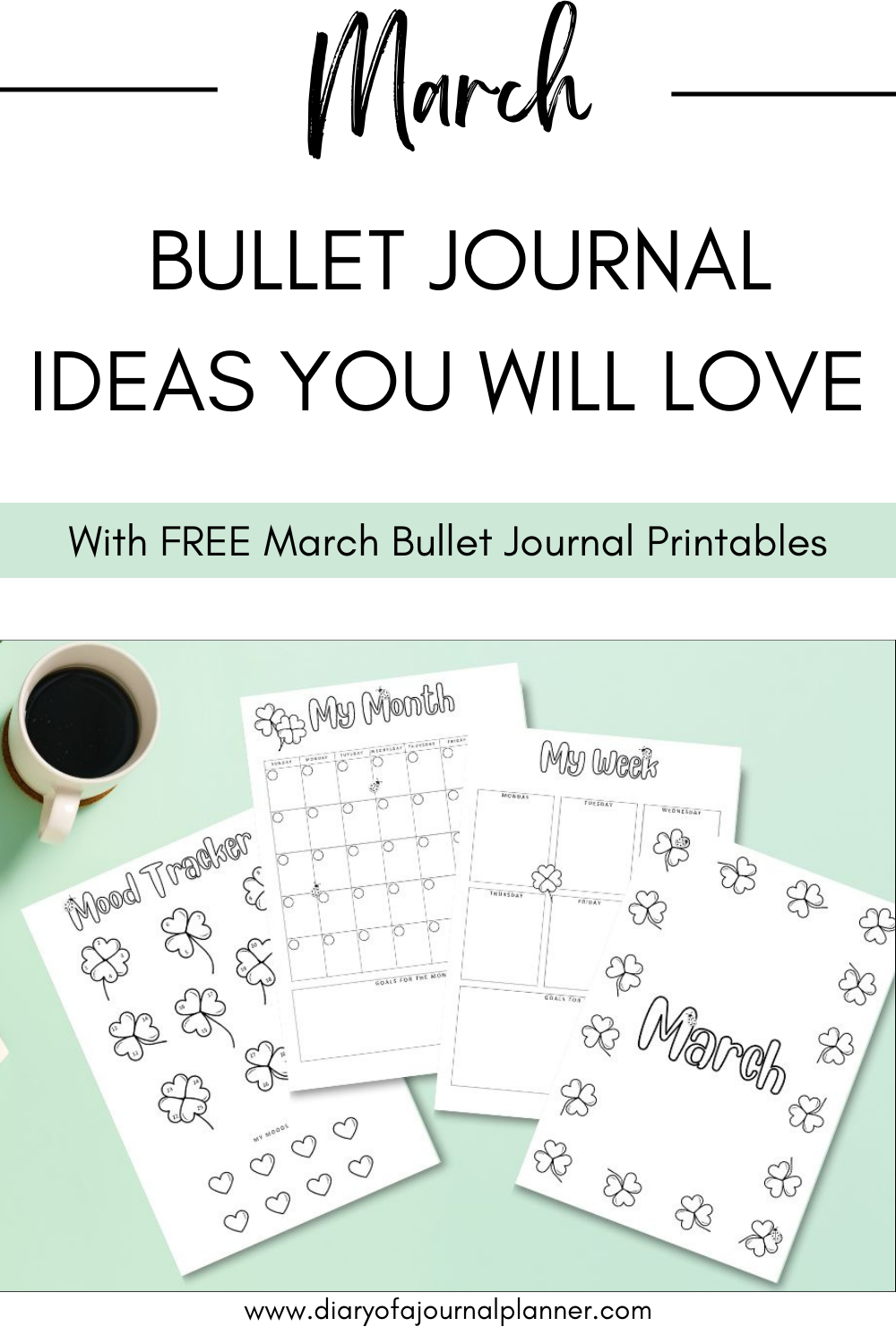 Bullet Journal ideas for March