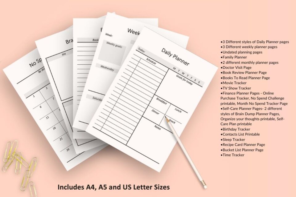 Easy Ideas For Your April Bullet Journal – FREE April Bujo Printable
