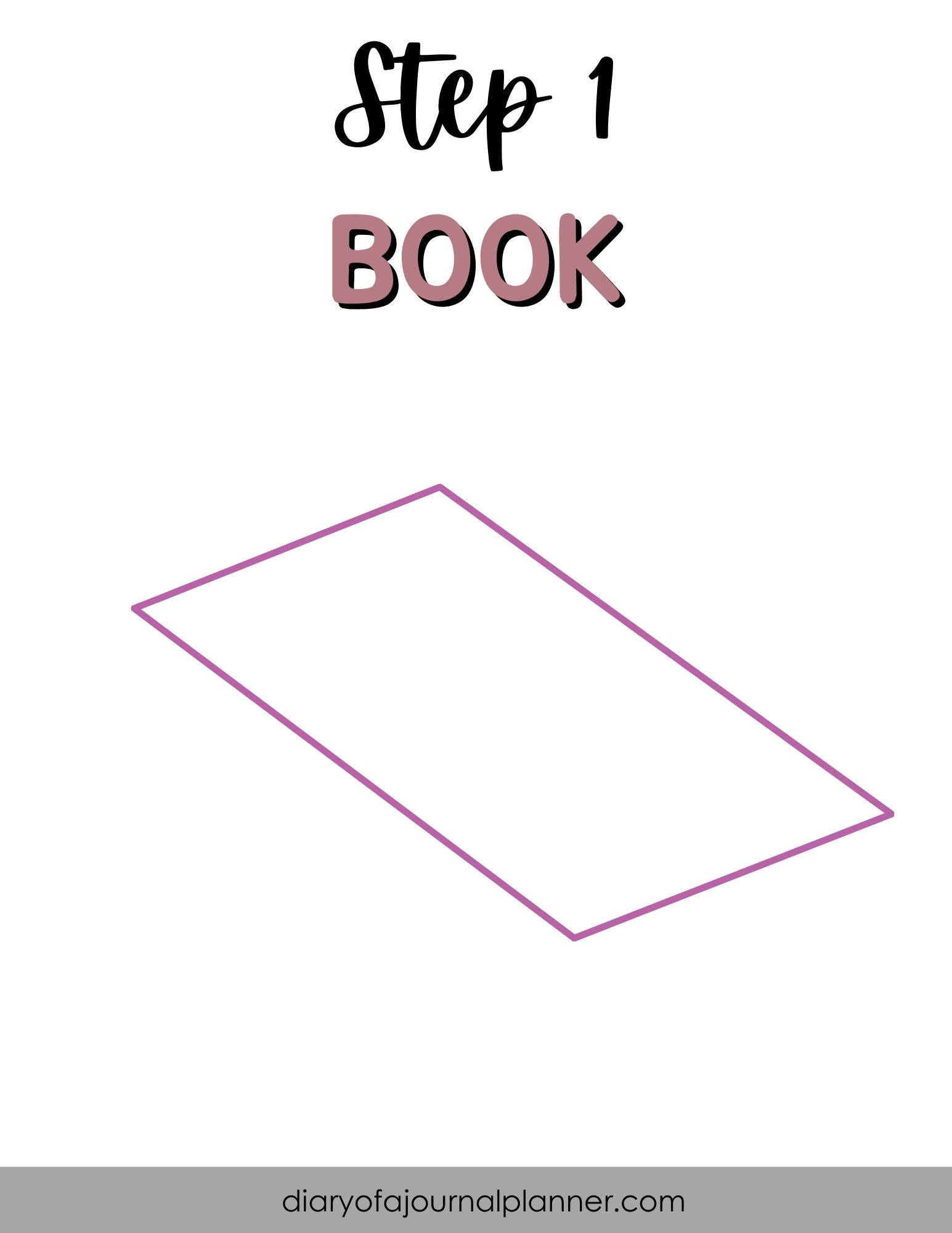 Step 1- drawing a book
