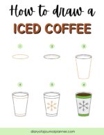 How to Draw A Iced Coffee – Easy Iced Coffee Drawing To Try