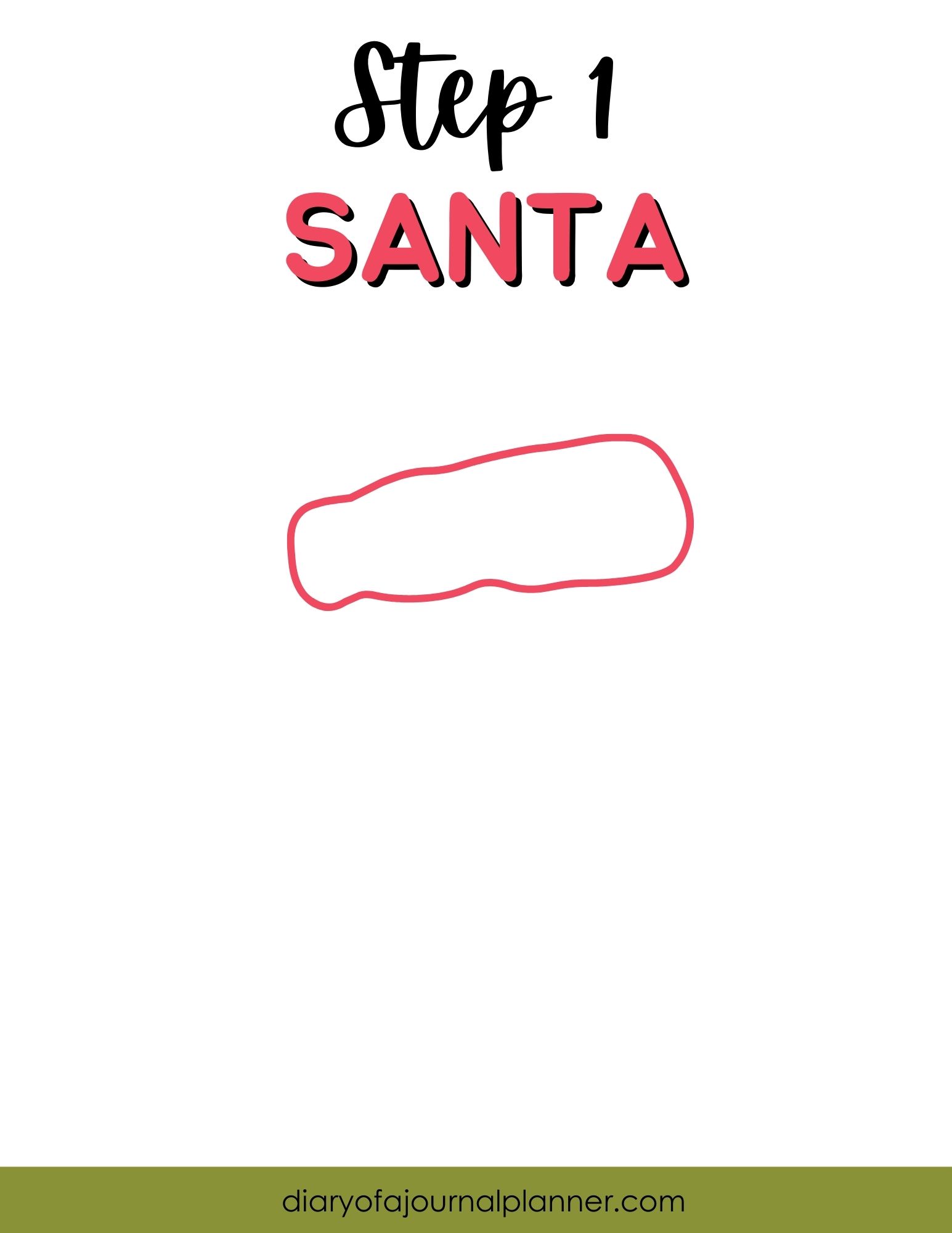 Step 1 - St Nick doodle