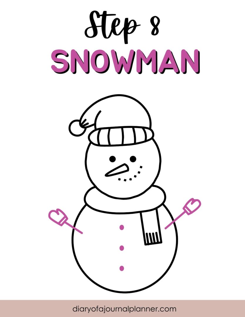 How to Draw A Snowman – Easy Snowman Drawing To Try