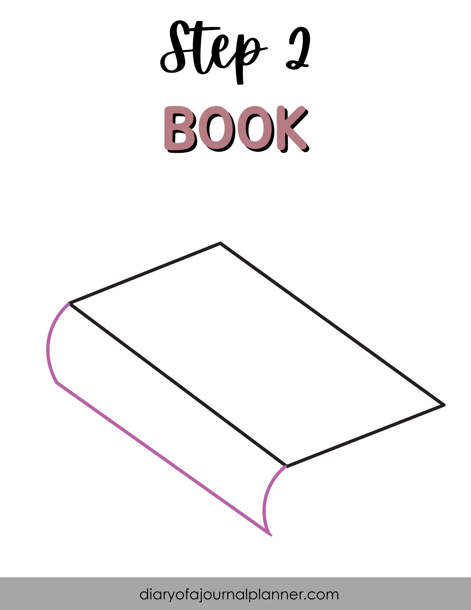 Step 2 - book doodle tutorial