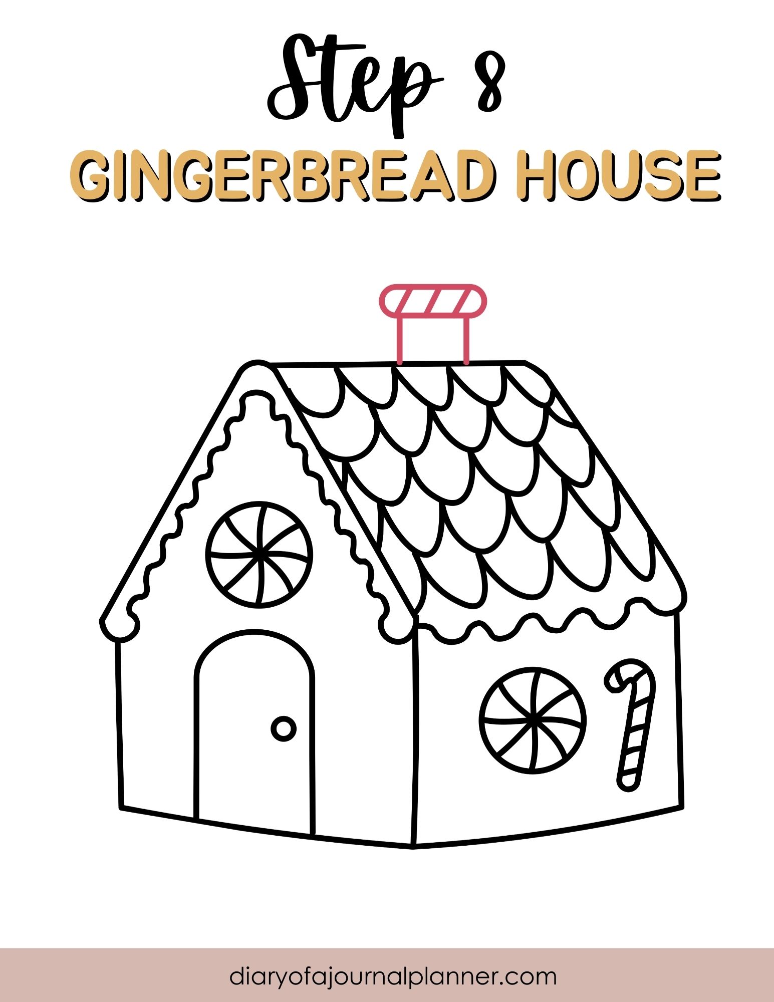 step 8 - cute gingerhouse doodle