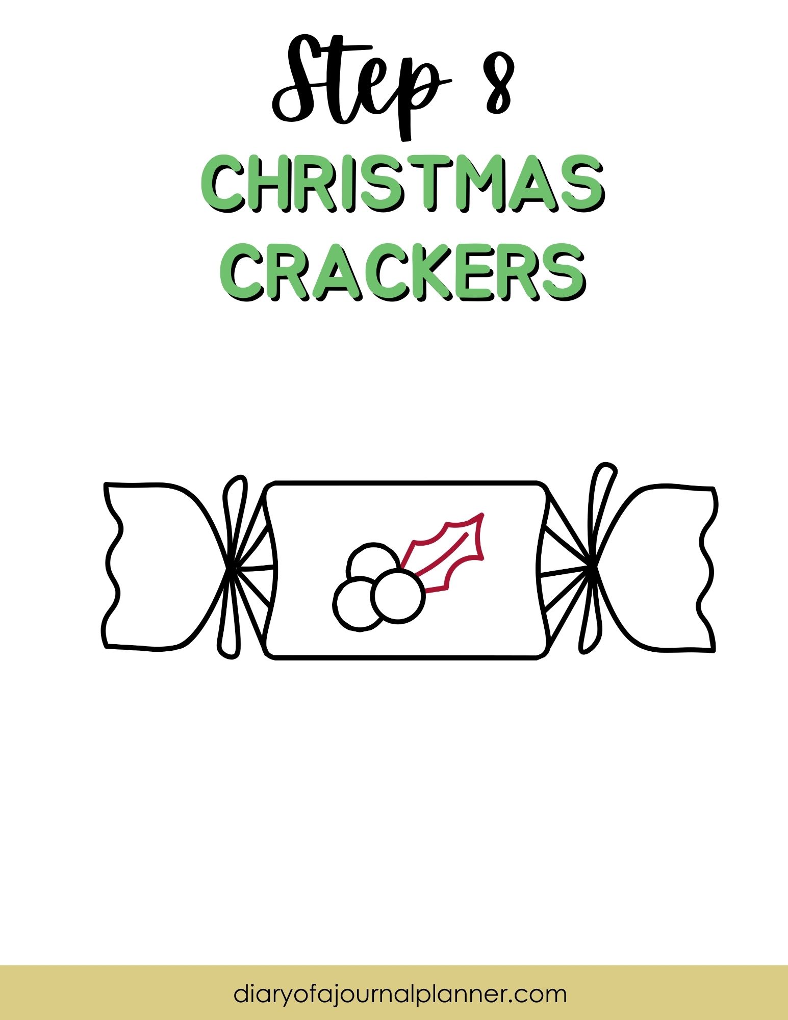 Step 8 - kids drawing activity christmas crackers