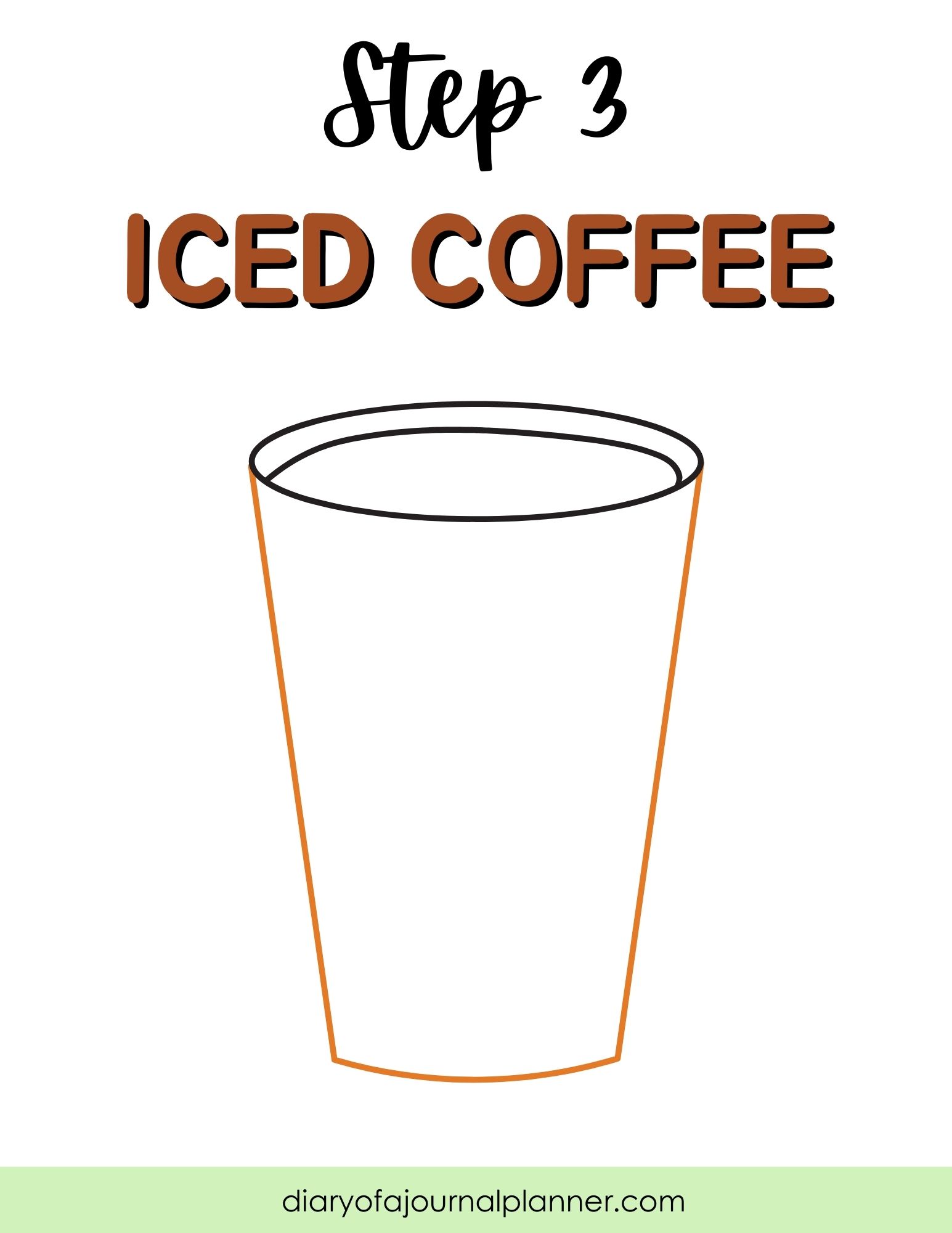 Step 3 - fun winter drink doodle