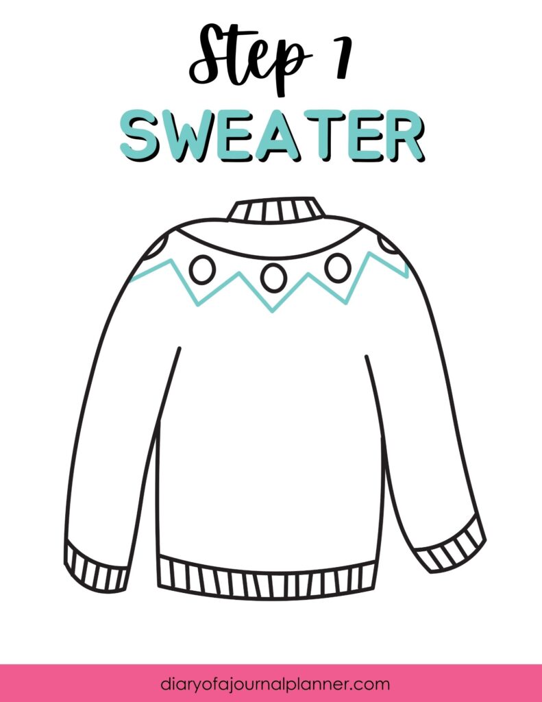 How To Draw A Sweater – Easy Sweater Drawing To Try