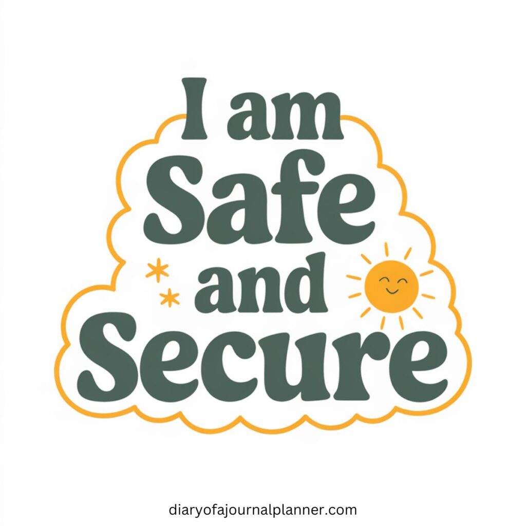 I am safe and secure
