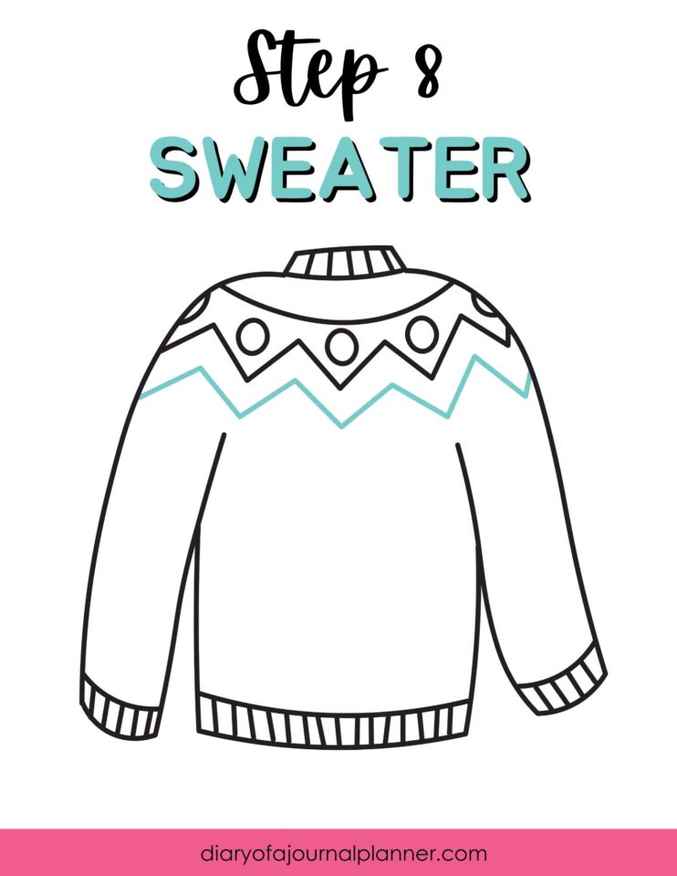 How To Draw A Sweater – Easy Sweater Drawing To Try