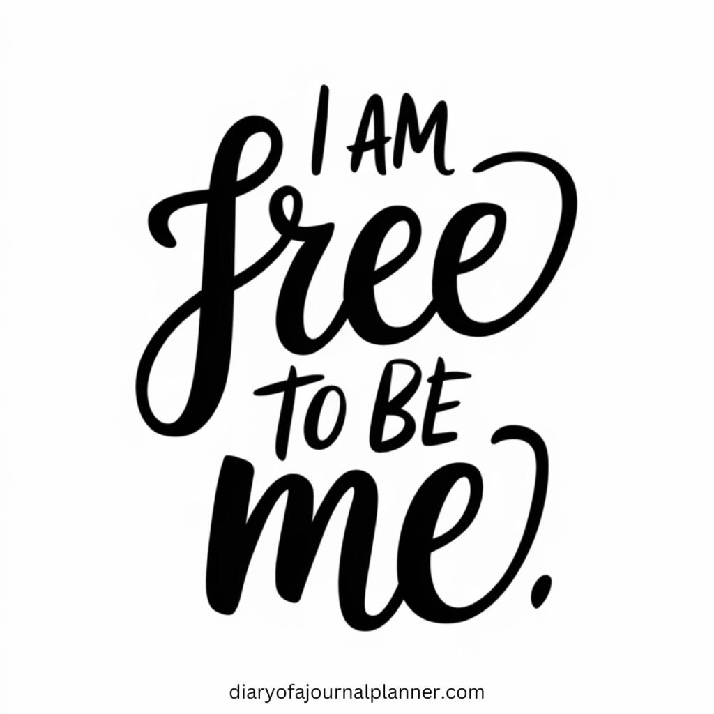 I am free to be me