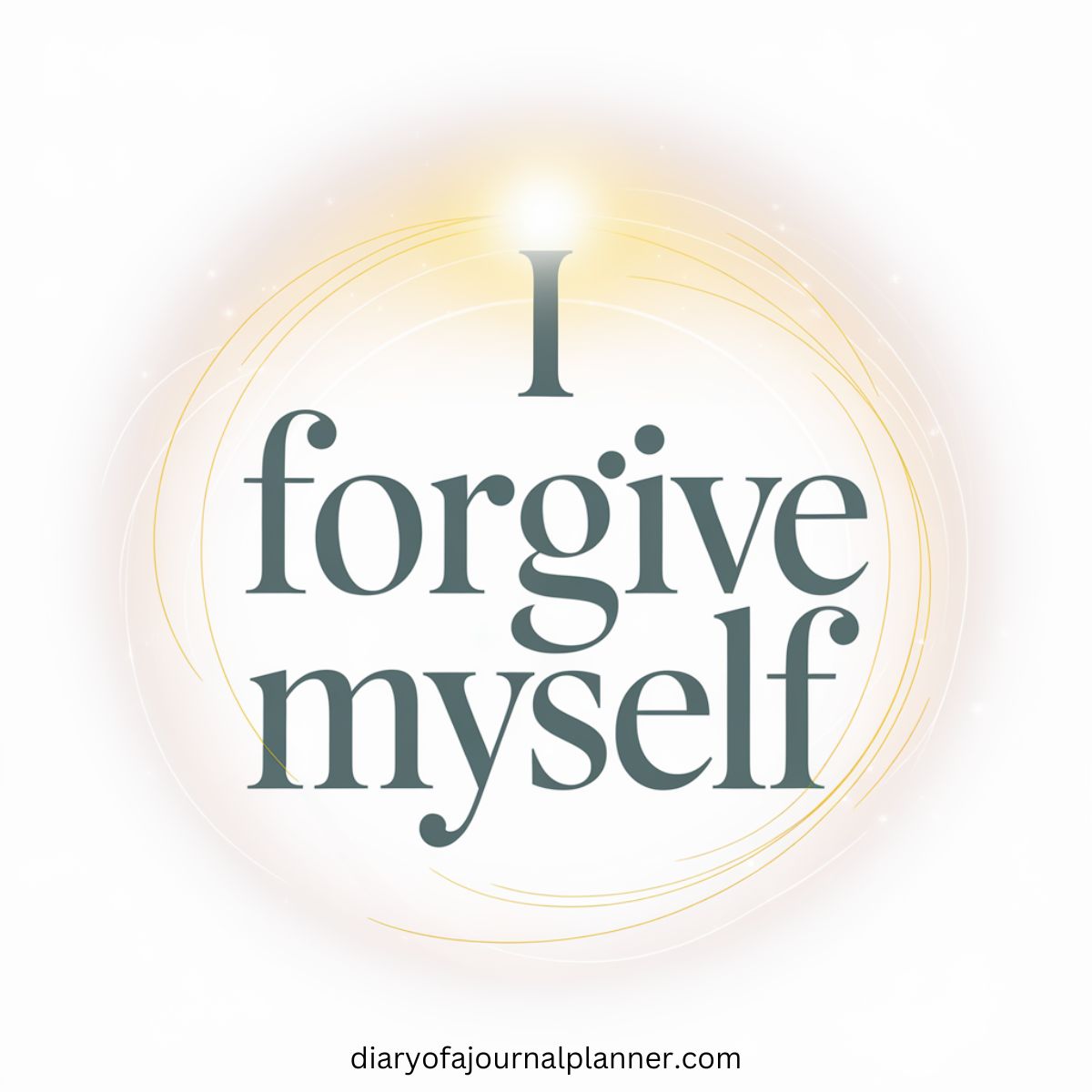 I forgive myself