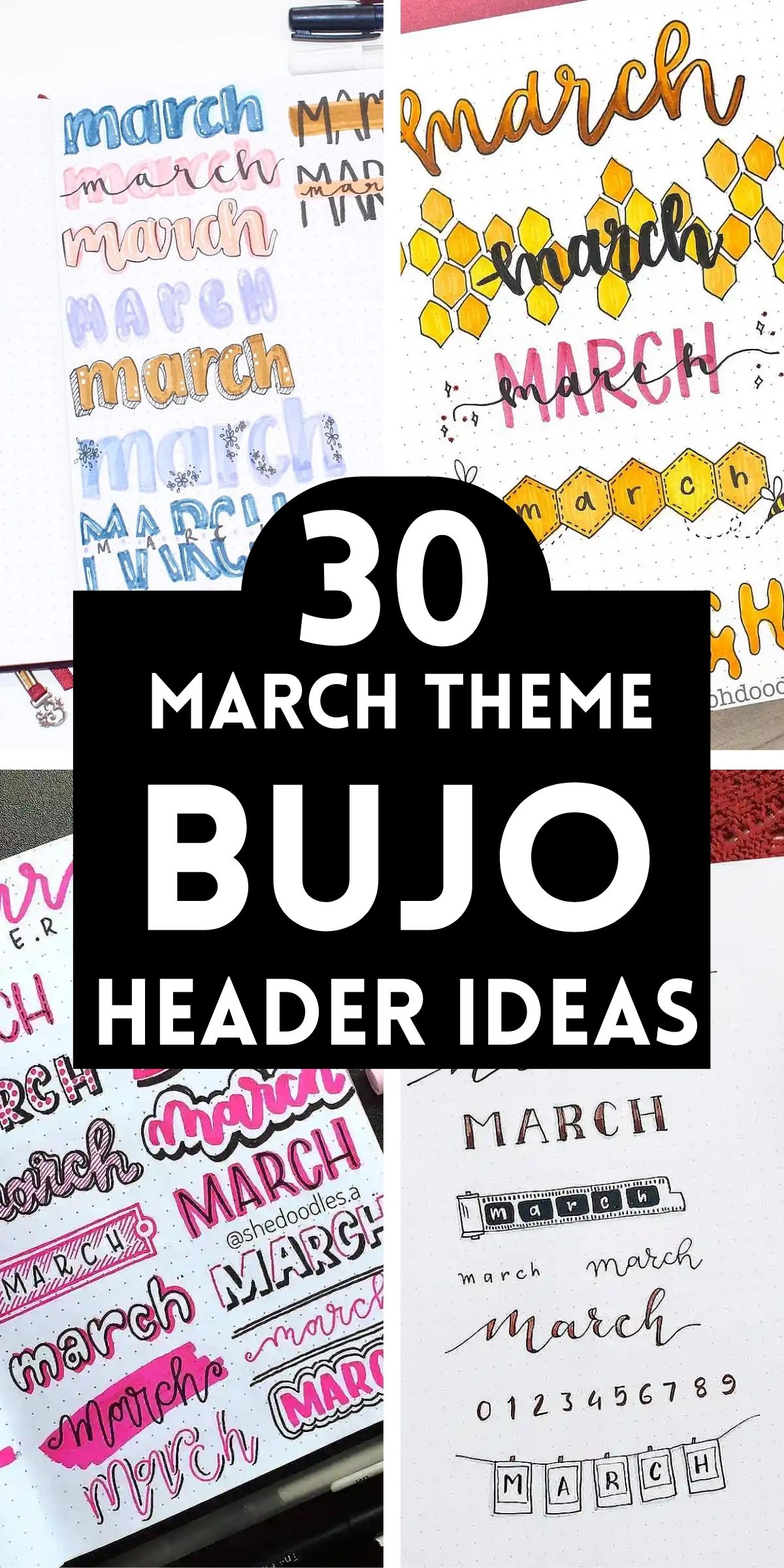March Header Ideas for Your Bullet Journal: Aesthetic & Creative Inspiration