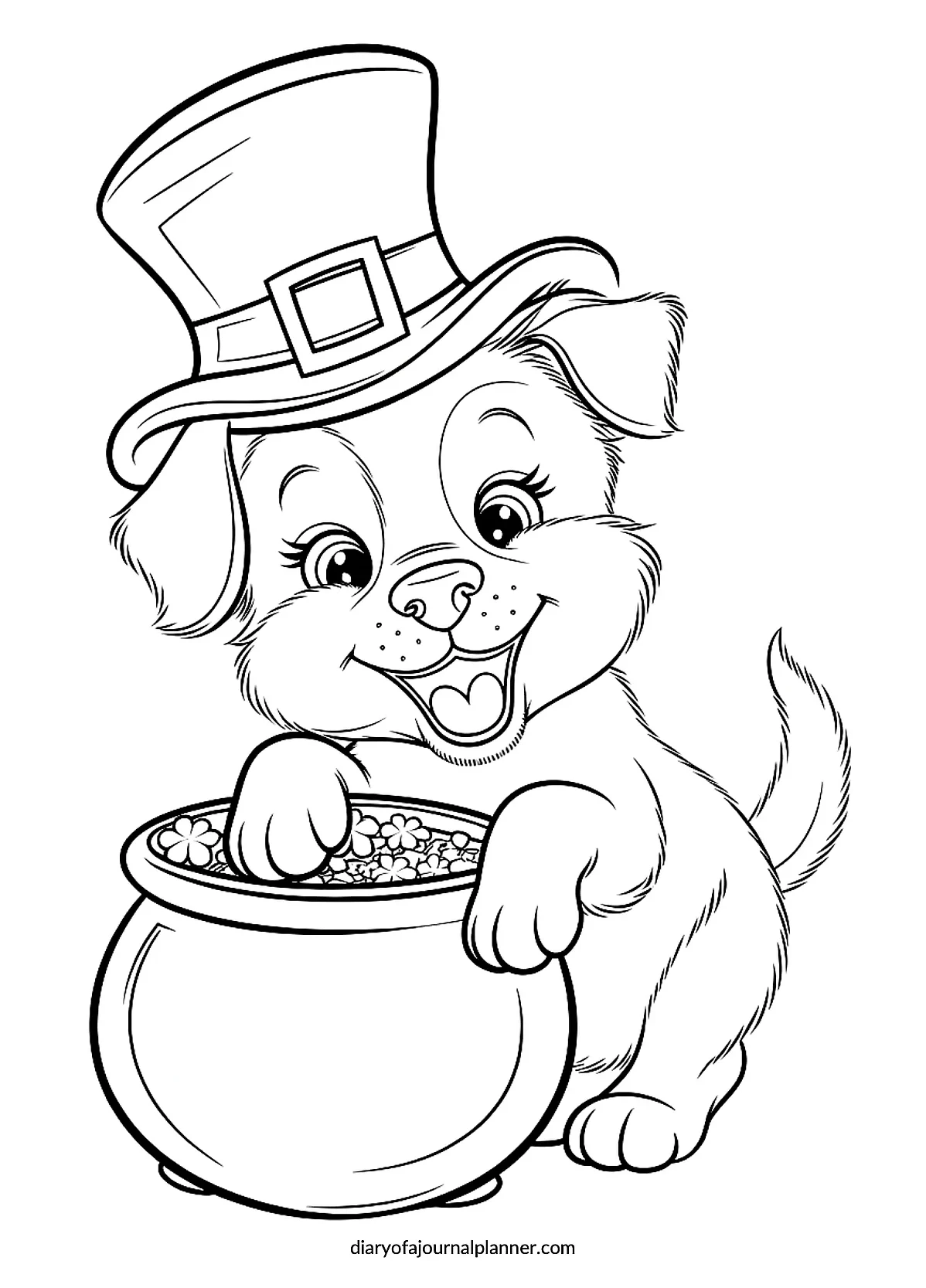 free coloring page for St patrick's day
