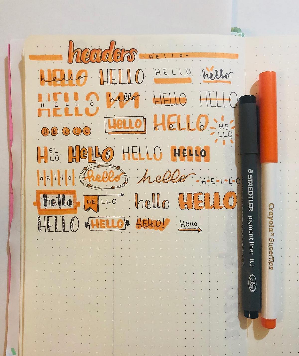 April Headers: Cute & Aesthetic Bullet Journal Headers