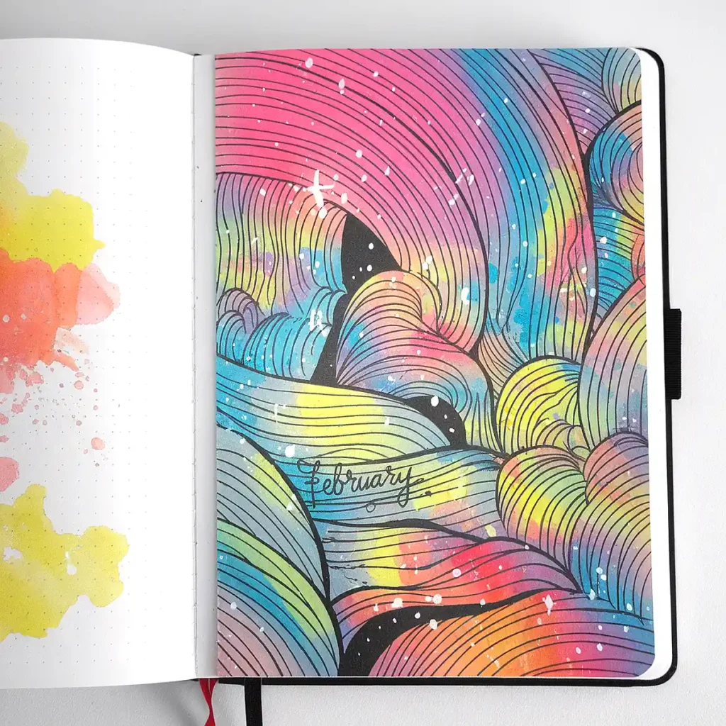 Rainbow Bullet Journal Cover