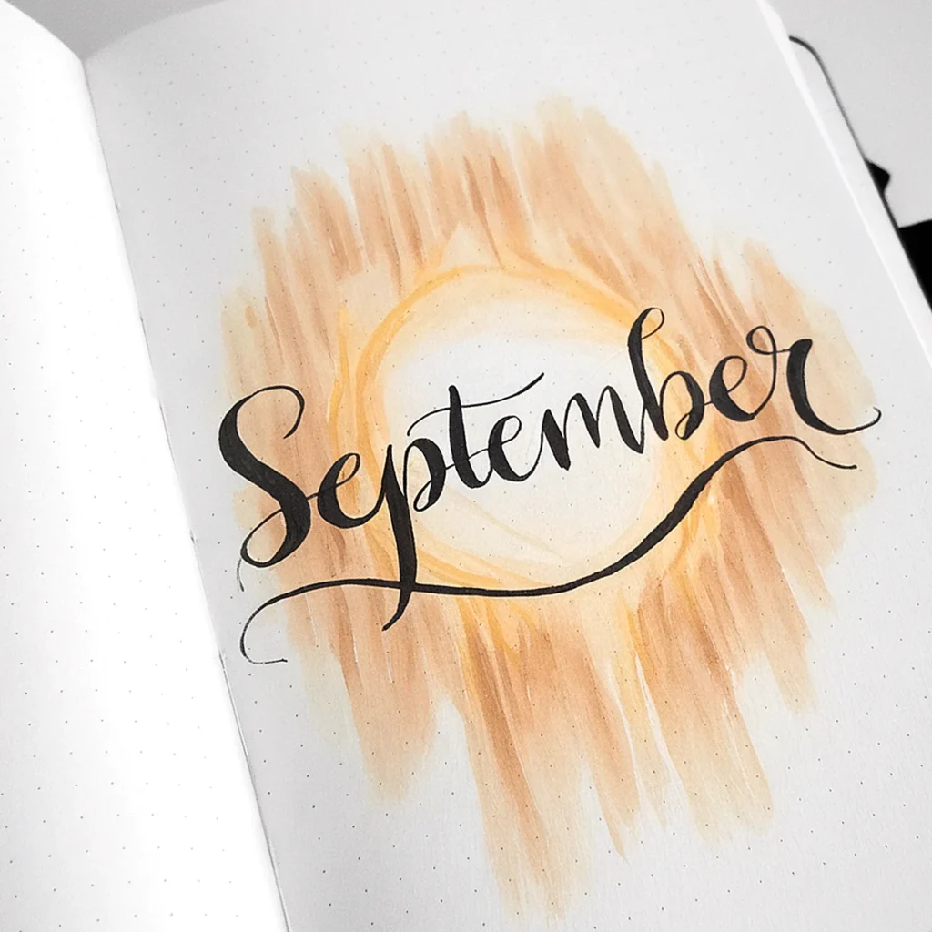 Bujo aura theme cover September