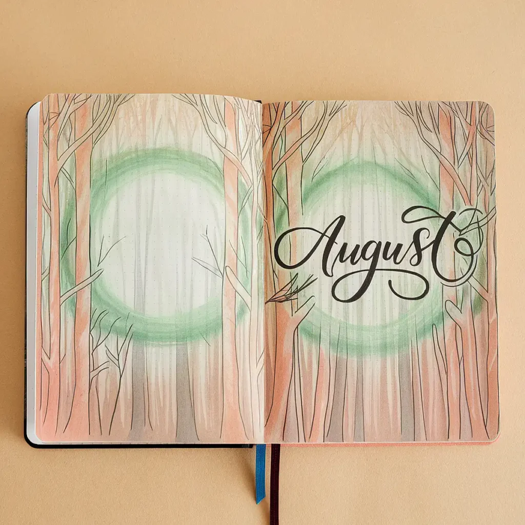 Aura-Inspired Bullet Journal Cover