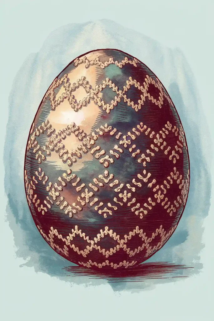 Easter egg vintage image